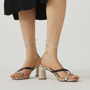 Anthropologie Vicenza Animal Tie-Up Heel